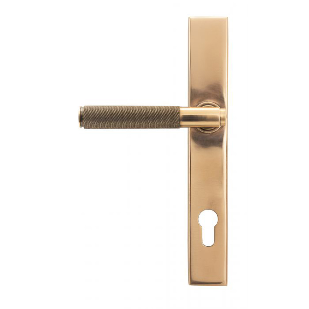 From the Anvil Brompton Slimline Espag. Lock Set - Polished Bronze - (Sold in Pairs)